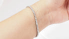 Bracelet de luxe en or blanc et diamants 3,20 carats - Castafiore