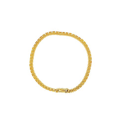 Bracelet de tennis en or avec saphir jaune naturel (CTW 6.5) - Castafiore