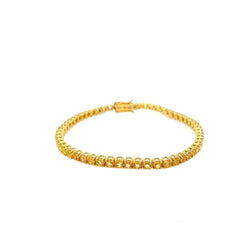 Bracelet de tennis en or avec saphir jaune naturel (CTW 6.5) - Castafiore
