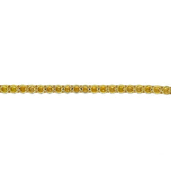 Bracelet de tennis en or avec saphir jaune naturel (CTW 6.5) - Castafiore