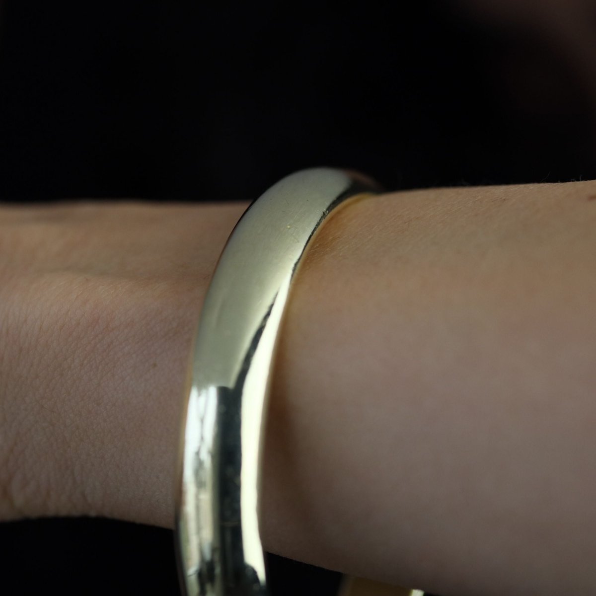 Bracelet demi jonc en or jaune - Castafiore