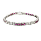 Bracelet d'été en or avec diamants et rubis gravés - Castafiore