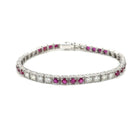 Bracelet d'été en or avec diamants et rubis gravés - Castafiore