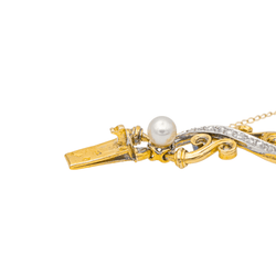 Bracelet DIAMANT en or jaune et blanc - Castafiore