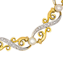 Bracelet DIAMANT en or jaune et blanc - Castafiore
