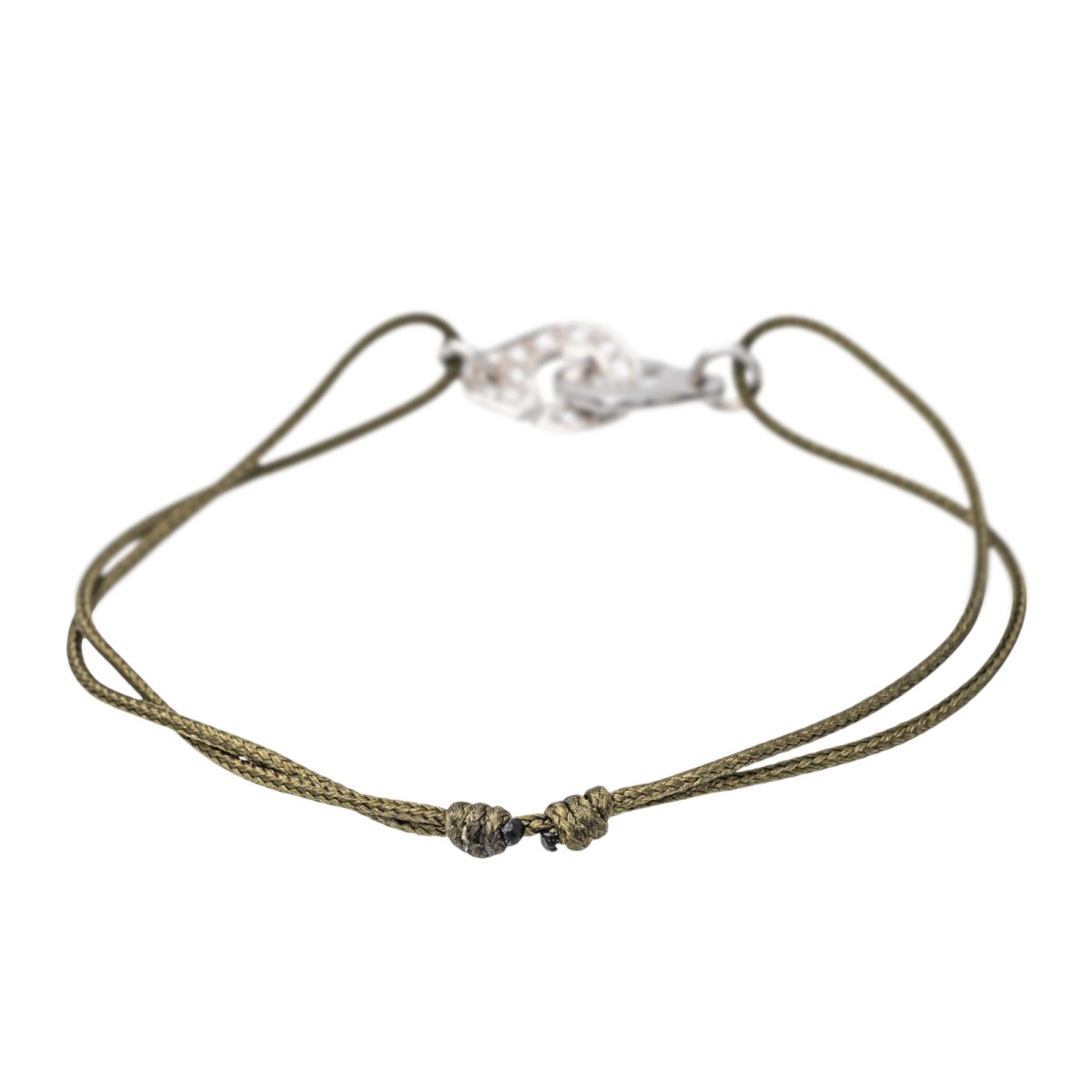 Bracelet Dinh Van Cordon Menottes Or blanc Diamant - Castafiore