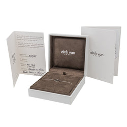 Bracelet Dinh Van Double cœur Or blanc Diamant - Castafiore