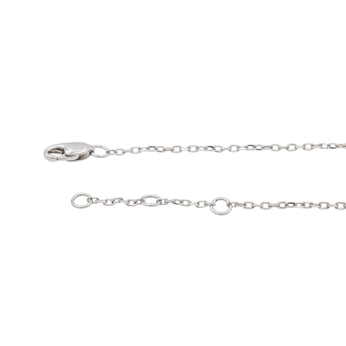 Bracelet Dinh Van Double cœur Or blanc Diamant - Castafiore