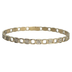 Bracelet DINH VAN "Impression" en or blanc et diamants - Castafiore