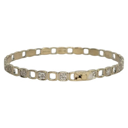 Bracelet DINH VAN "Impression" en or blanc et diamants - Castafiore