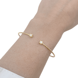 Bracelet Dinh Van, "Le Cube Diamant" en or jaune et diamants. - Castafiore