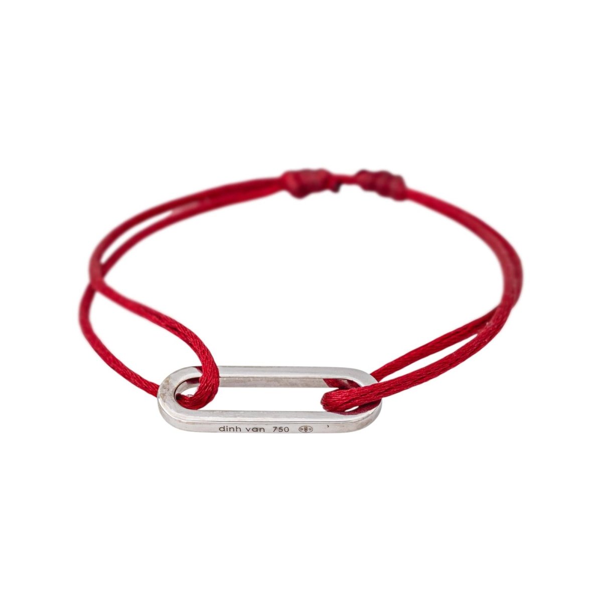 Bracelet DINH VAN "Maillon" en or blanc - Castafiore