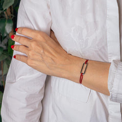 Bracelet DINH VAN "Maillon" en or blanc - Castafiore