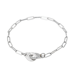Bracelet DINH VAN "Menottes" en or blanc - Castafiore