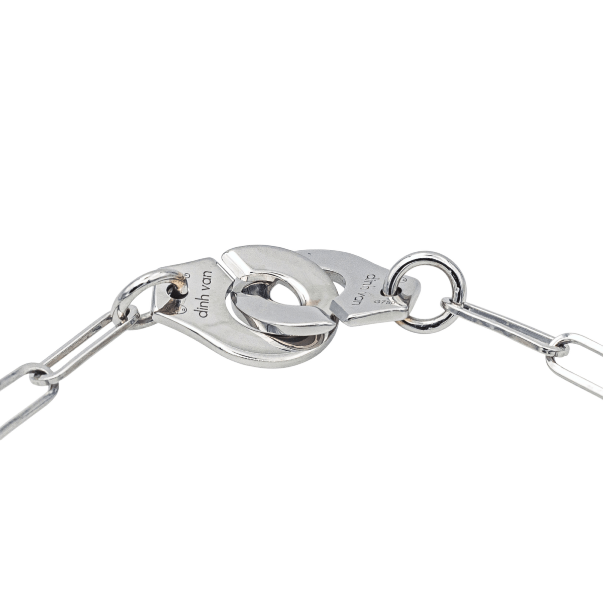 Bracelet DINH VAN "Menottes" en or blanc - Castafiore