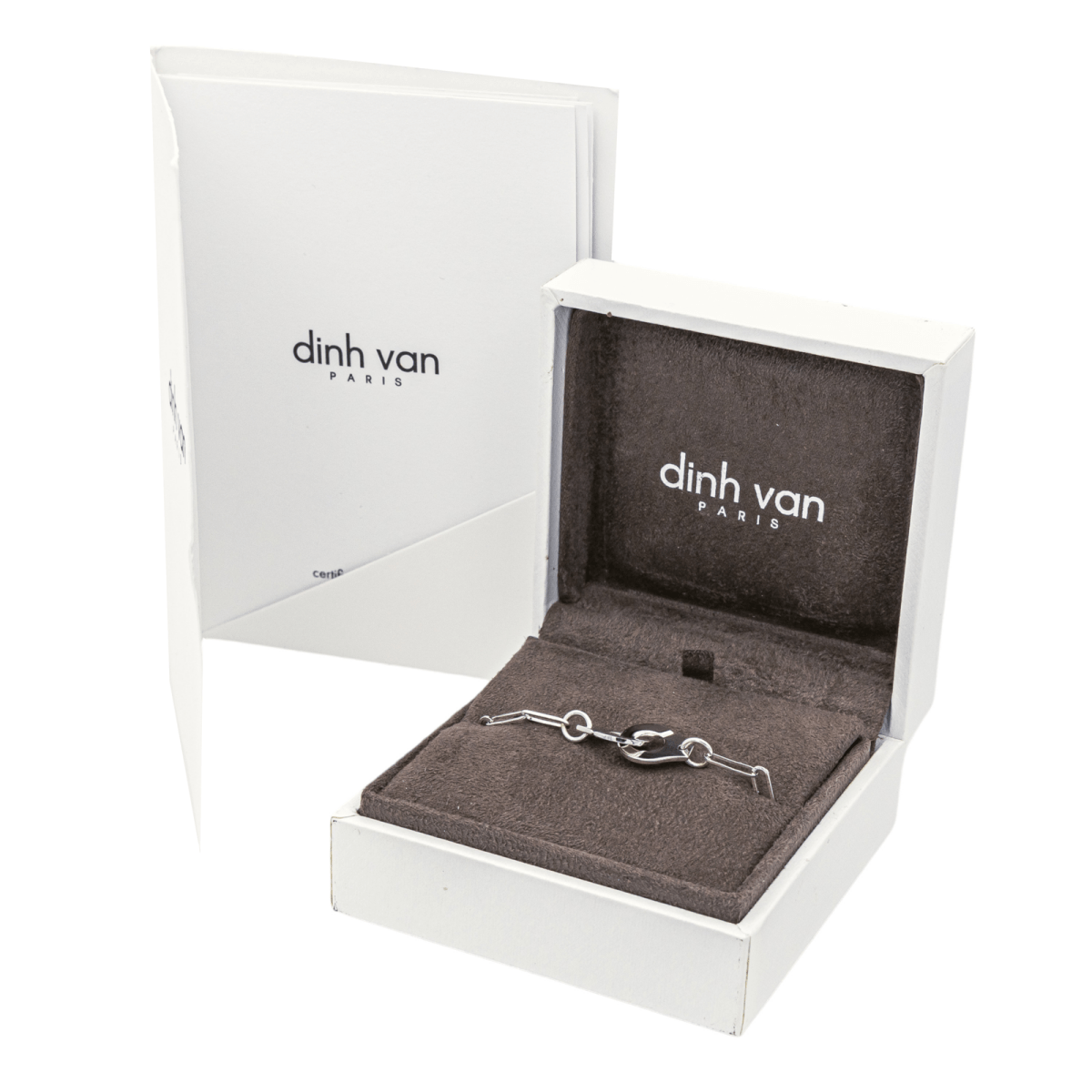 Bracelet DINH VAN "Menottes" en or blanc - Castafiore