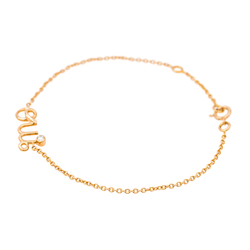 Bracelet DIOR "Amour" en or rose et diamant - Castafiore