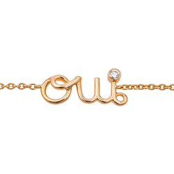 Bracelet DIOR "Amour" en or rose et diamant - Castafiore