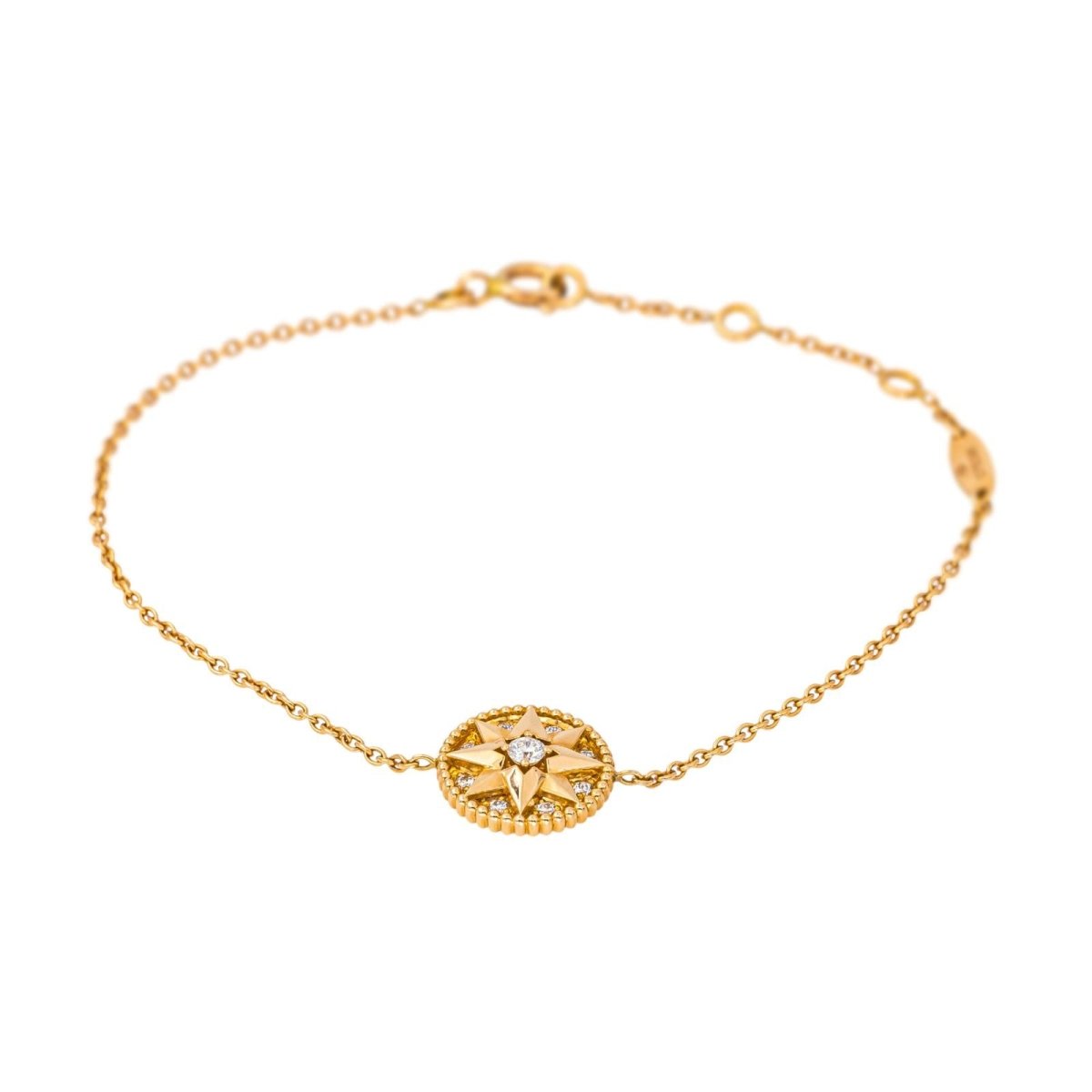 Bracelet DIOR "Rose des vents" en or rose et diamants - Castafiore