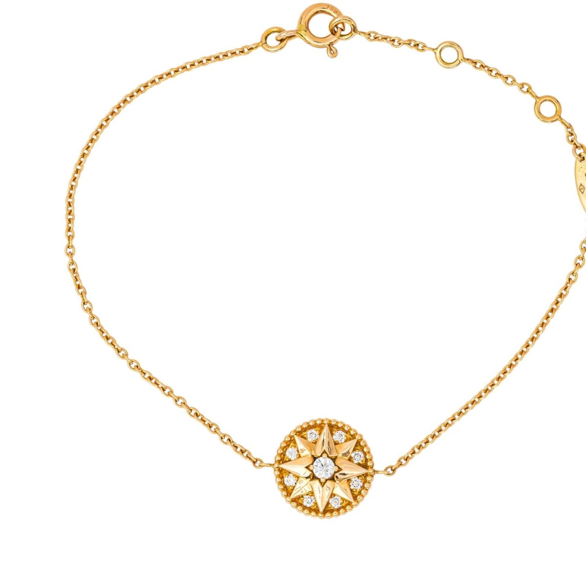 Bracelet DIOR "Rose des vents" en or rose et diamants - Castafiore