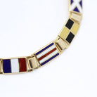 Bracelet drapeau en or émaillé - Castafiore