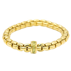 Bracelet élastique en or avec perle - Castafiore