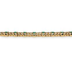 Bracelet émeraudes et ligne de diamants - Castafiore