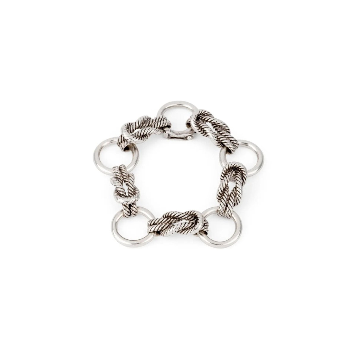 Bracelet en argent de la maison Hermès modèle Audierne - Castafiore