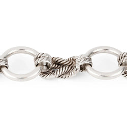 Bracelet en argent de la maison Hermès modèle Audierne - Castafiore