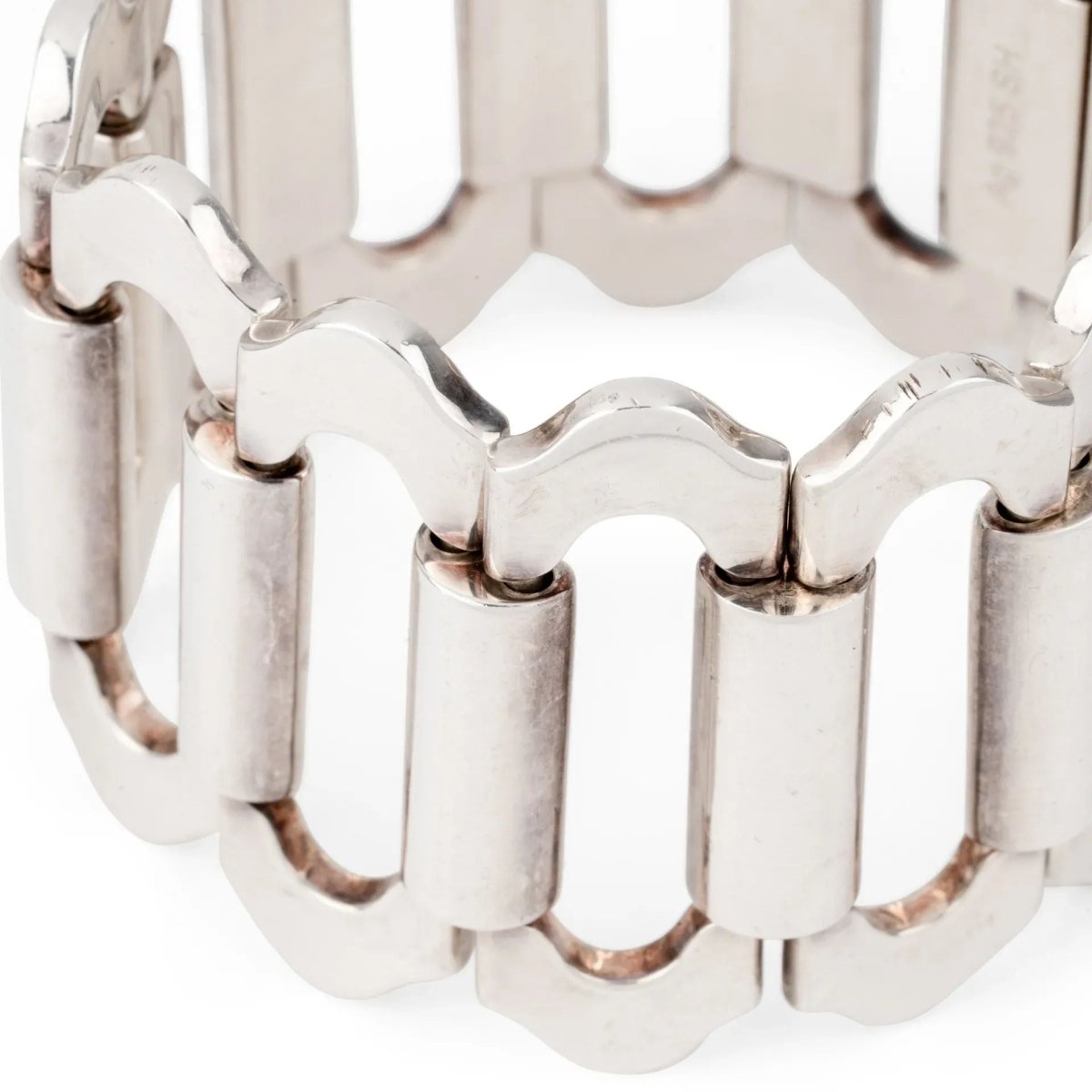 Bracelet en argent de la maison hermès modèle Ondine - Castafiore