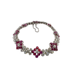 Bracelet en or 18 carats avec diamants et rubis naturels - Castafiore