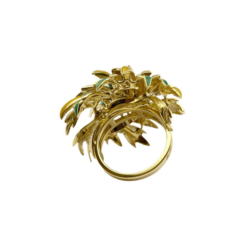 Bracelet en or blanc, émail et diamants - Castafiore