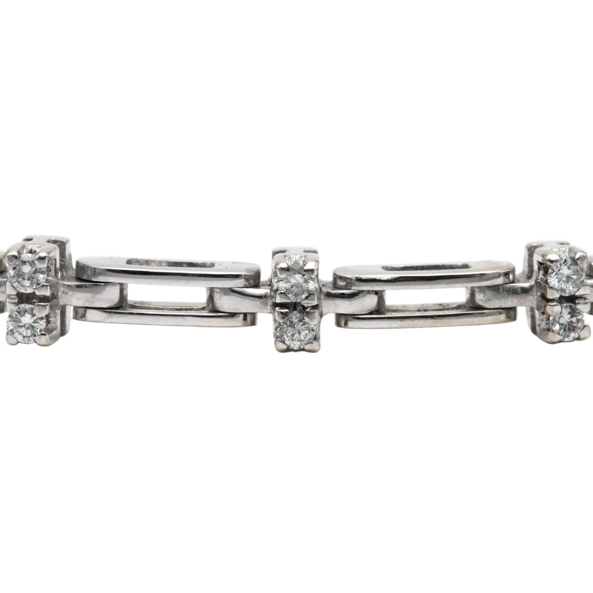 Bracelet en or blanc et diamants - Castafiore