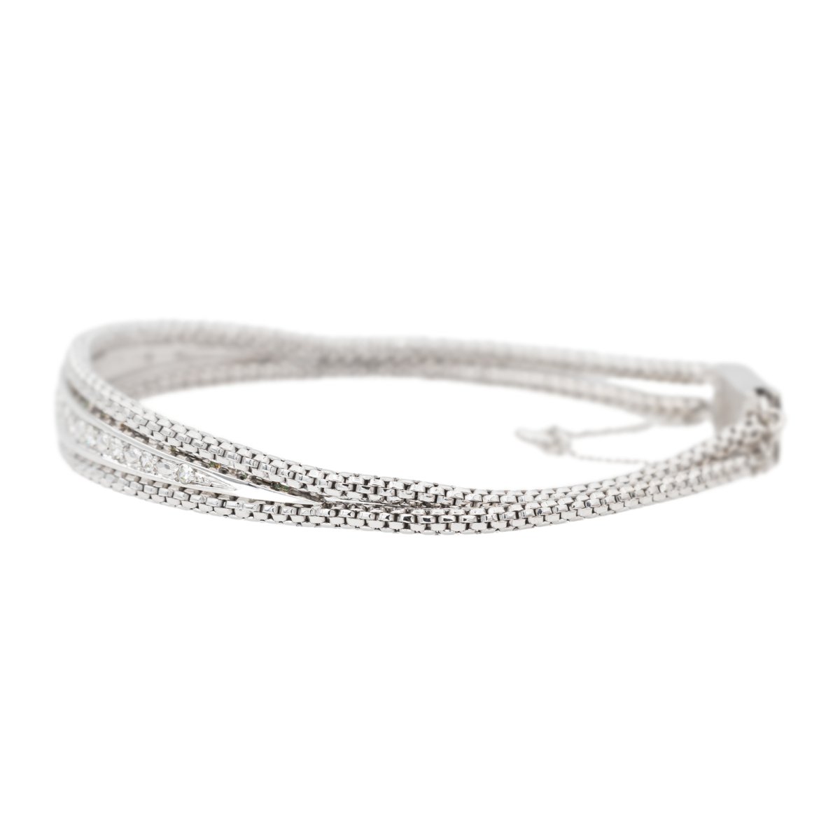 Bracelet en or blanc et diamants - Castafiore