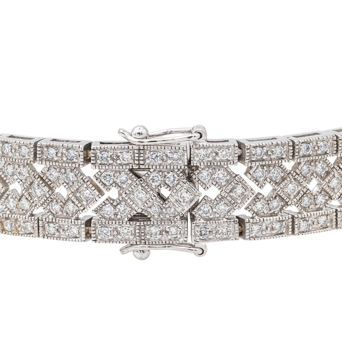 Bracelet en or blanc et diamants - Castafiore