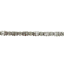 Bracelet en or blanc et diamants