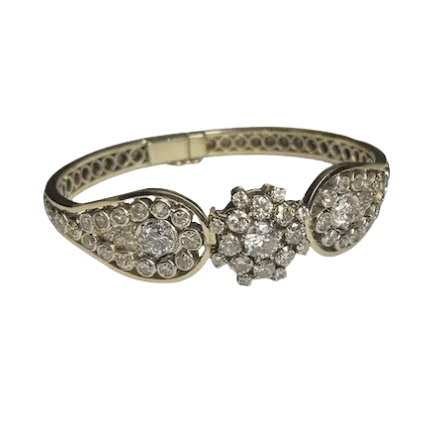 Bracelet en or blanc et diamants - Castafiore