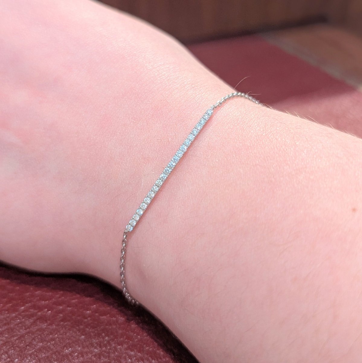 Bracelet en or blanc et diamants - Castafiore