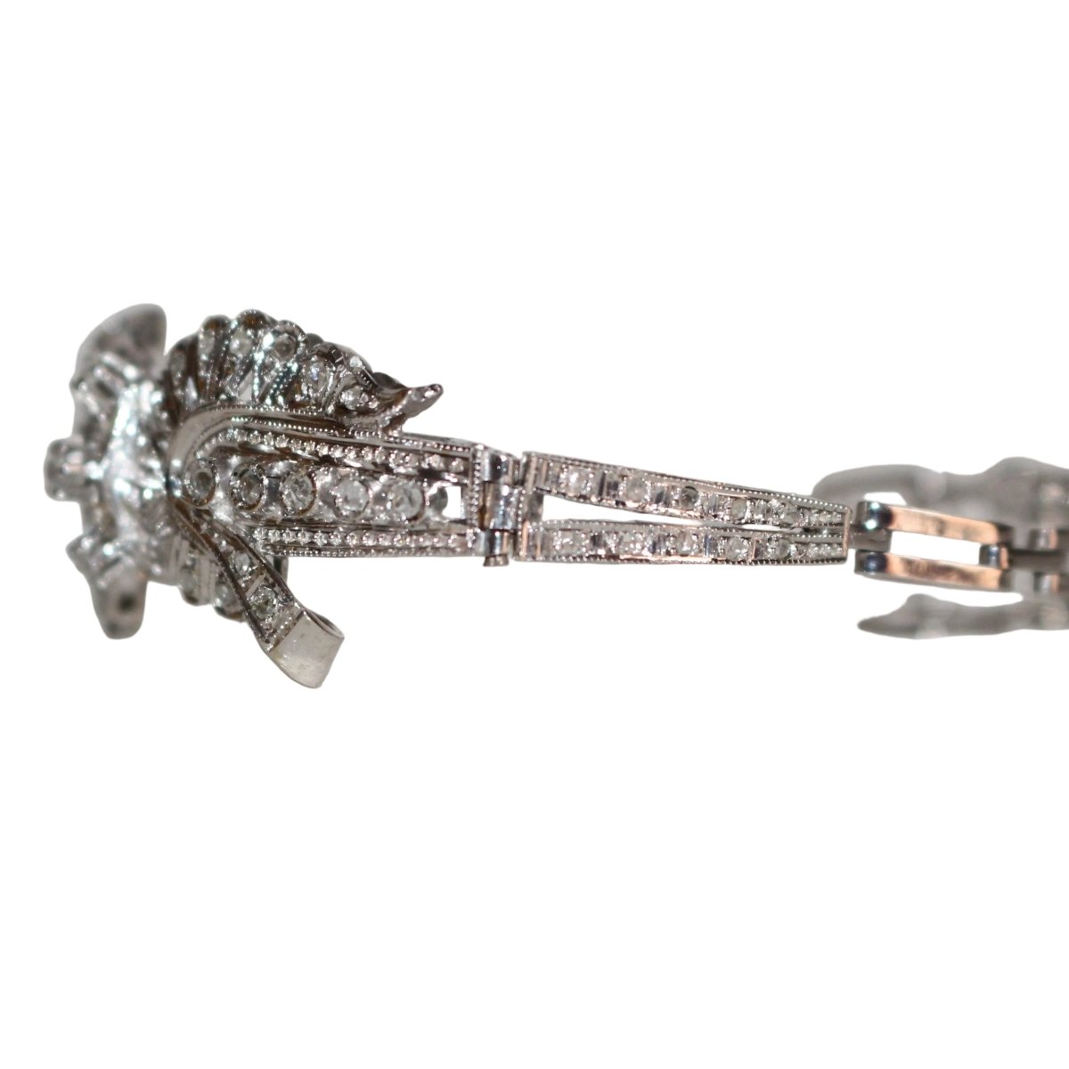 Bracelet en or blanc et diamants - Castafiore