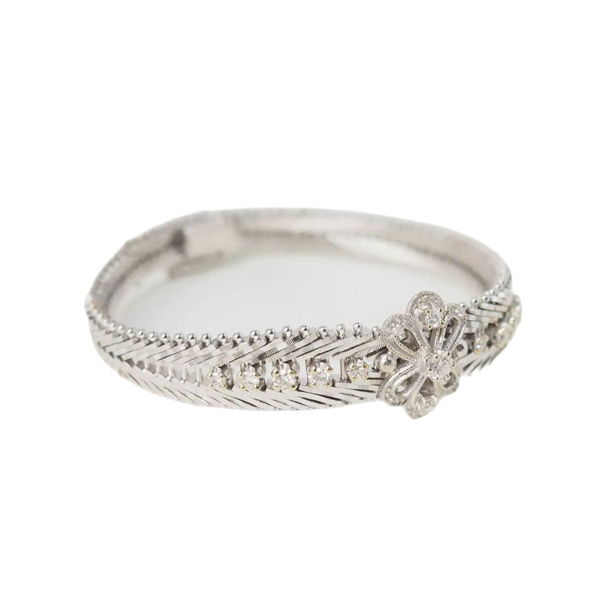 Bracelet en or blanc et diamants - Castafiore