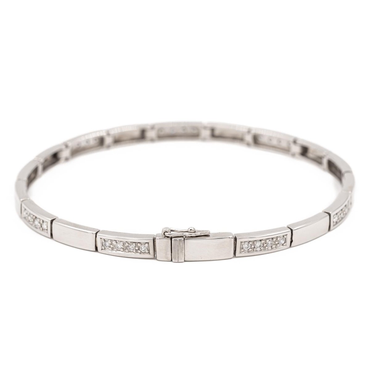 Bracelet en or blanc et diamants - Castafiore