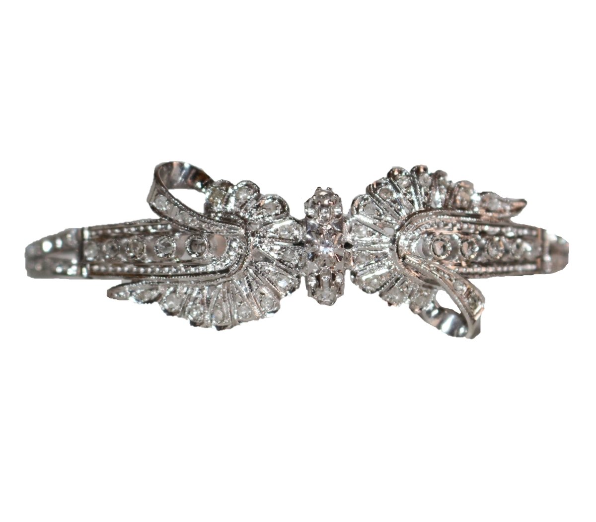 Bracelet en or blanc et diamants - Castafiore