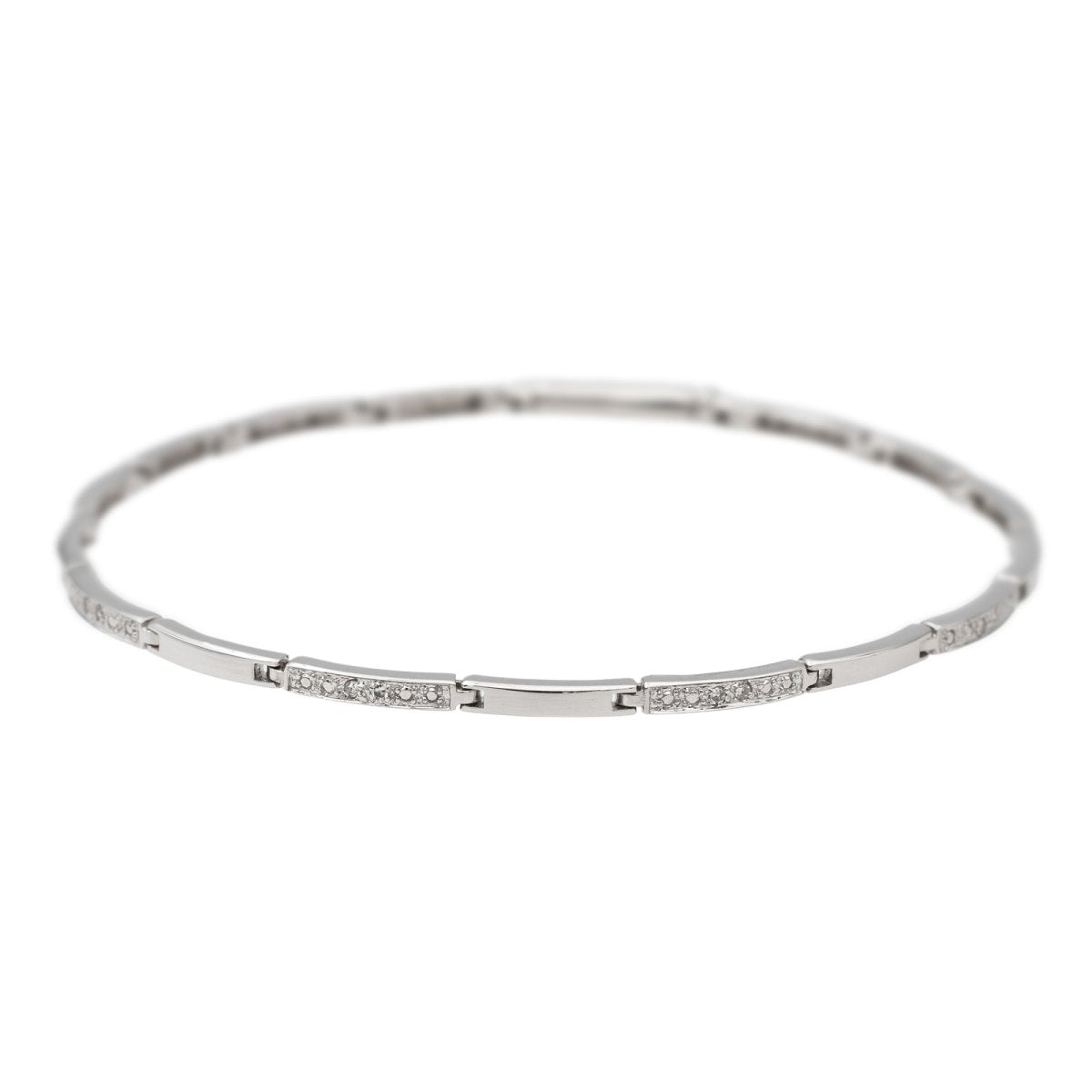 Bracelet en or blanc et diamants - Castafiore