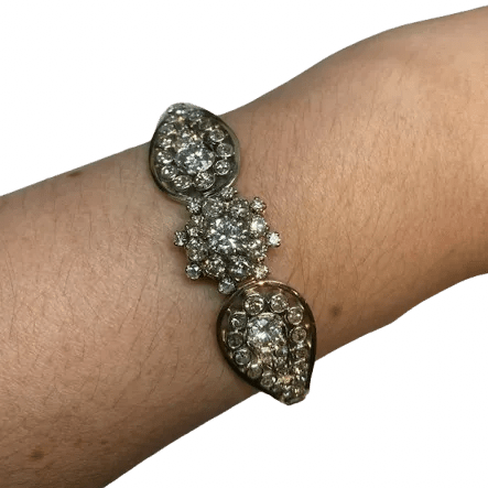 Bracelet en or blanc et diamants - Castafiore