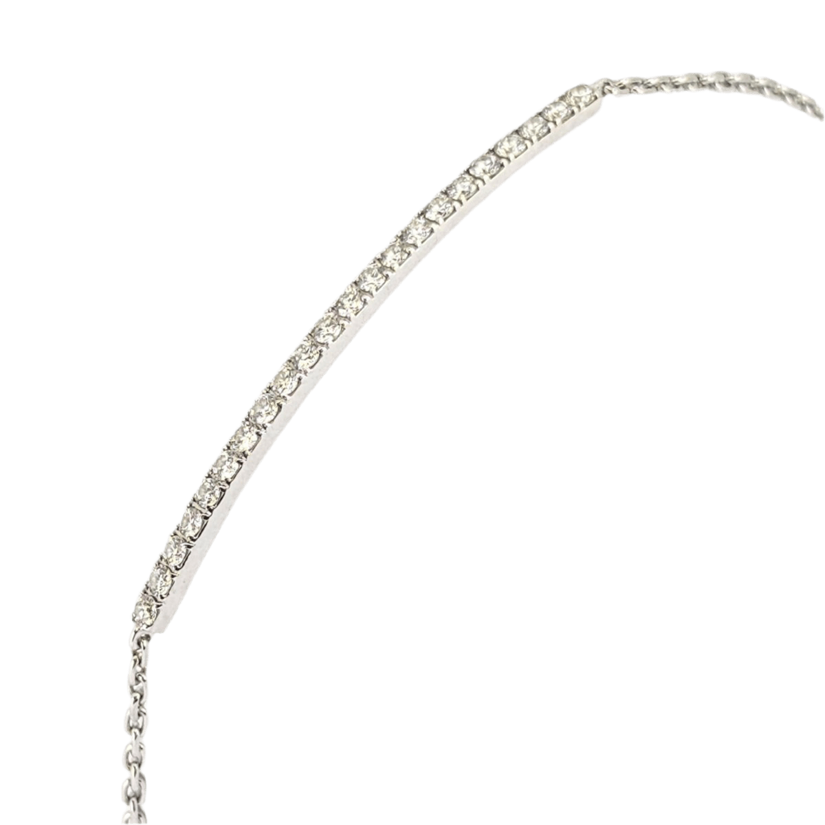 Bracelet en or blanc et diamants - Castafiore