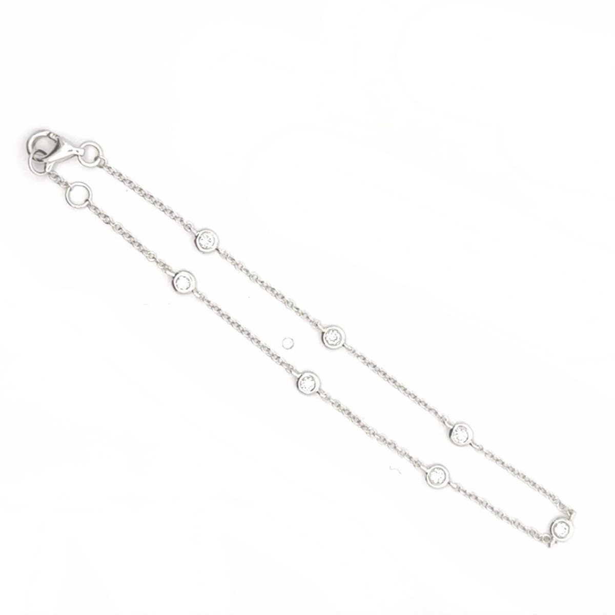 Bracelet en or blanc et diamants - Castafiore