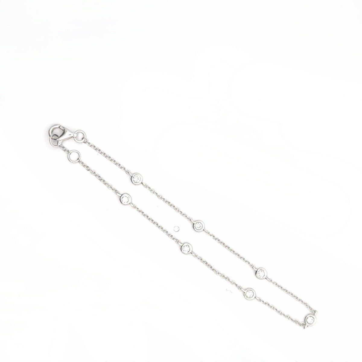 Bracelet en or blanc et diamants - Castafiore