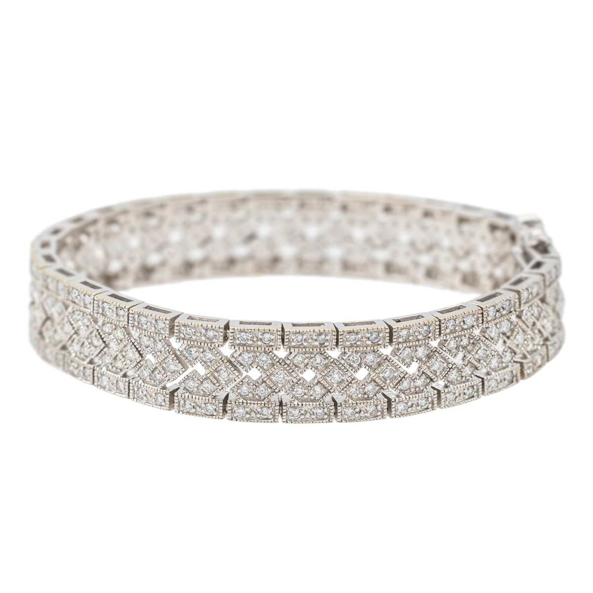 Bracelet en or blanc et diamants - Castafiore