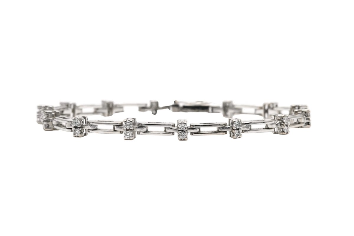 Bracelet en or blanc et diamants - Castafiore
