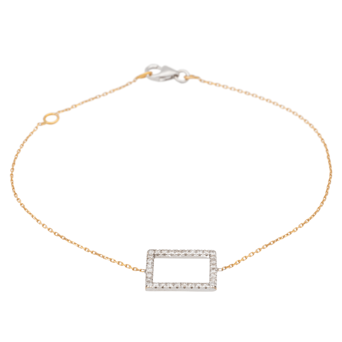 Bracelet en or blanc, or rose et diamants - Castafiore